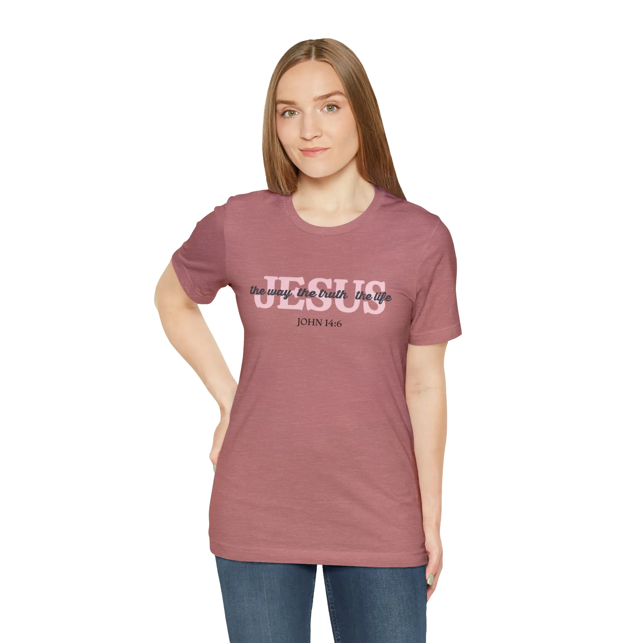 "Jesus is the way" Bella Canvas Unisex Jersey Short Sleeve Tee