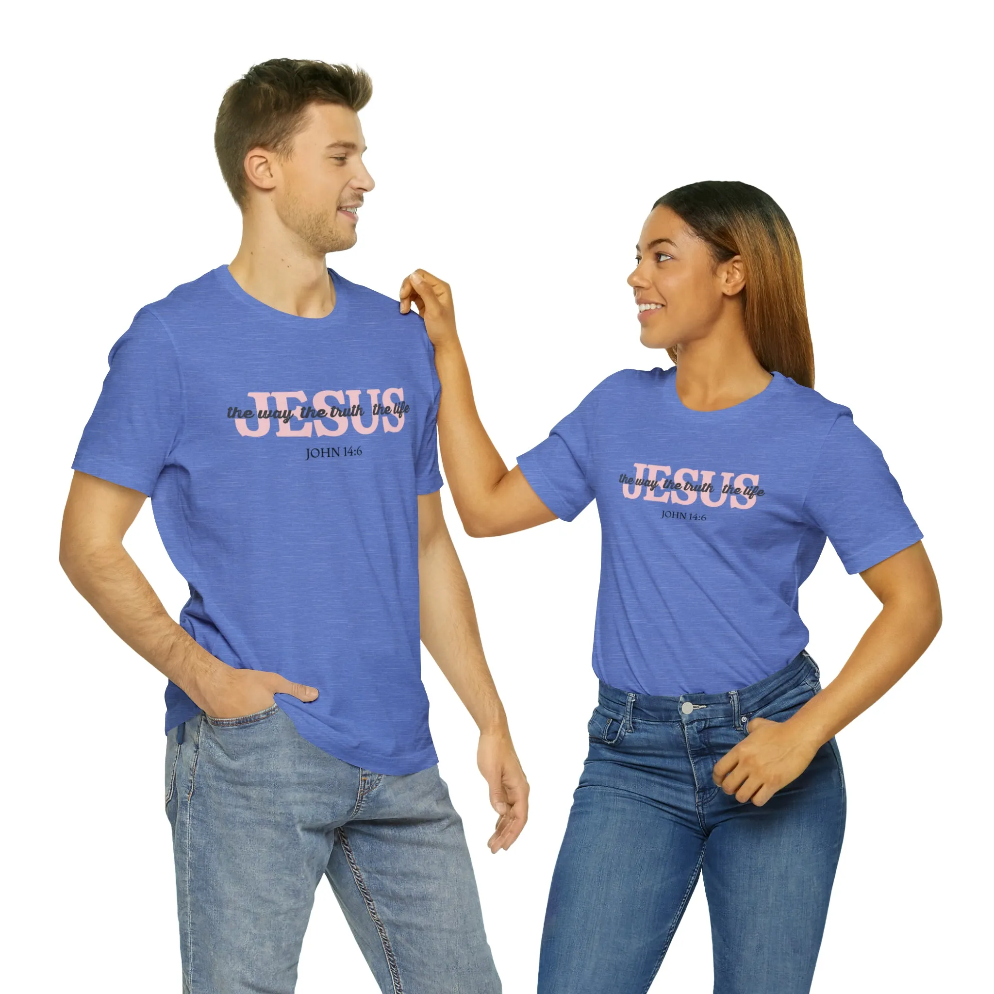 "Jesus is the way" Bella Canvas Unisex Jersey Short Sleeve Tee