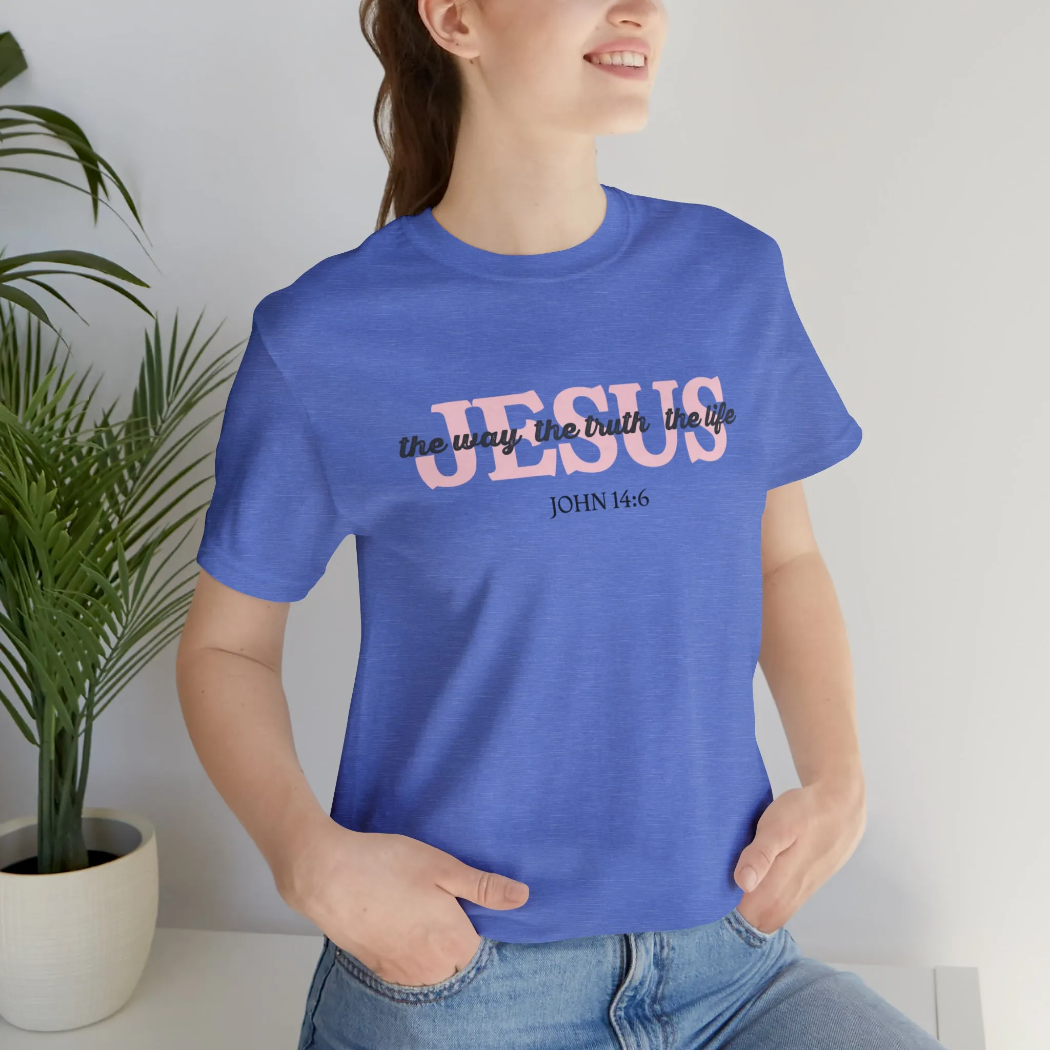 "Jesus is the way" Bella Canvas Unisex Jersey Short Sleeve Tee