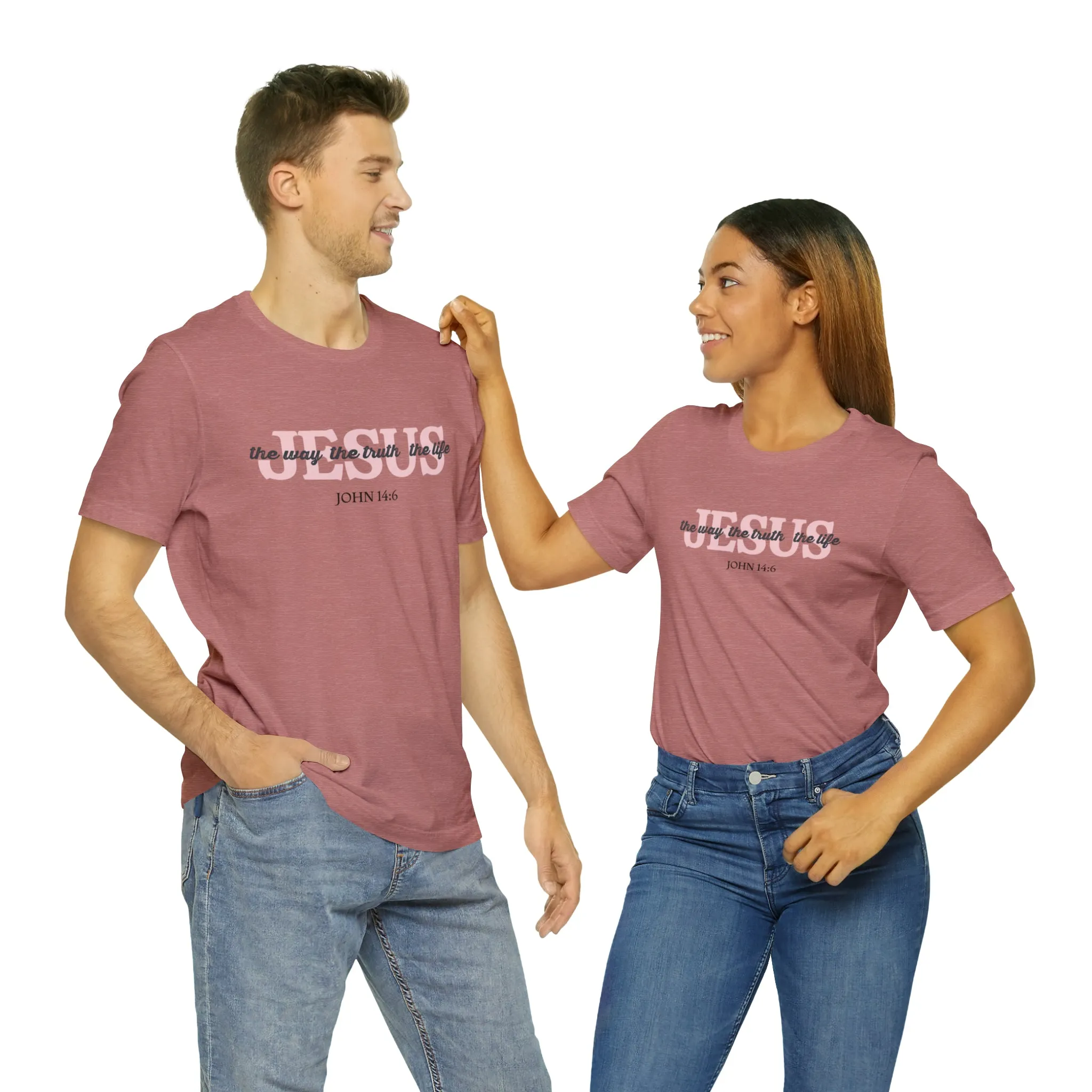 "Jesus is the way" Bella Canvas Unisex Jersey Short Sleeve Tee