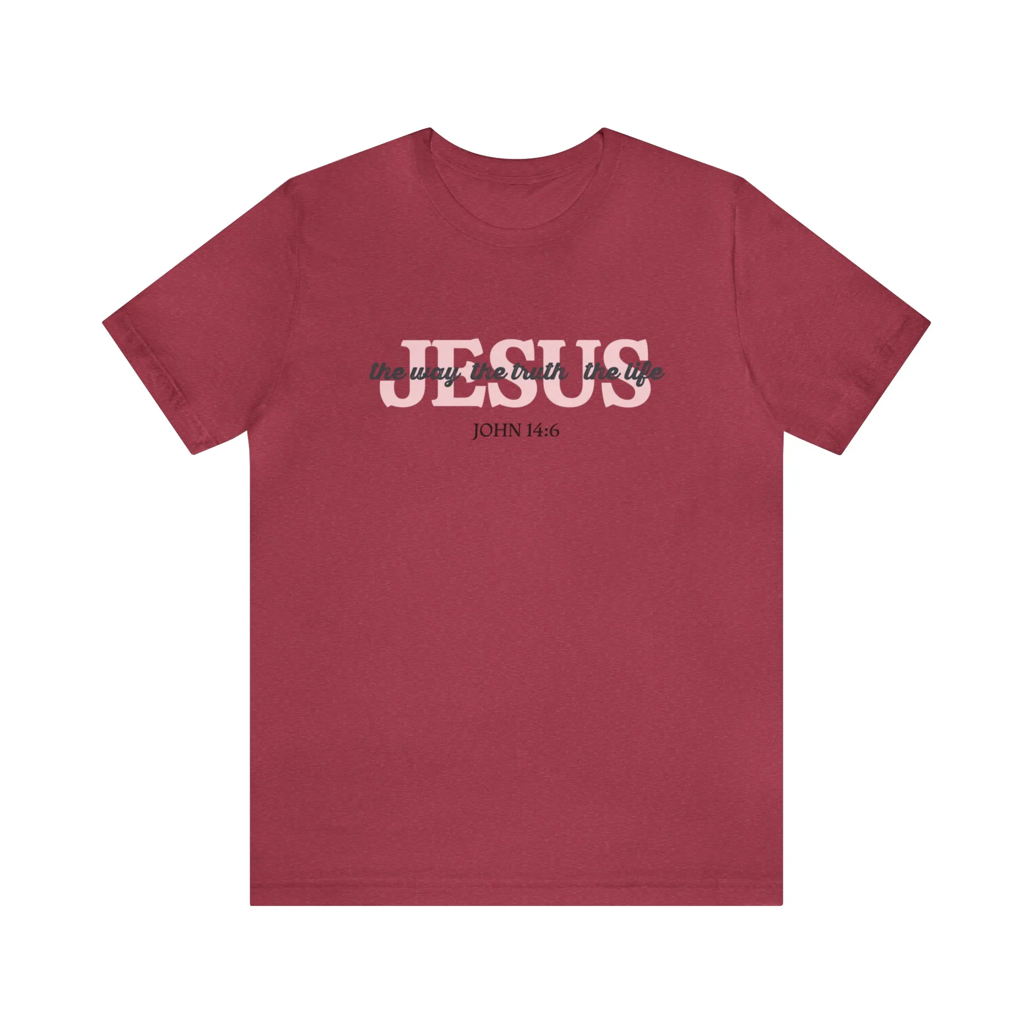 "Jesus is the way" Bella Canvas Unisex Jersey Short Sleeve Tee