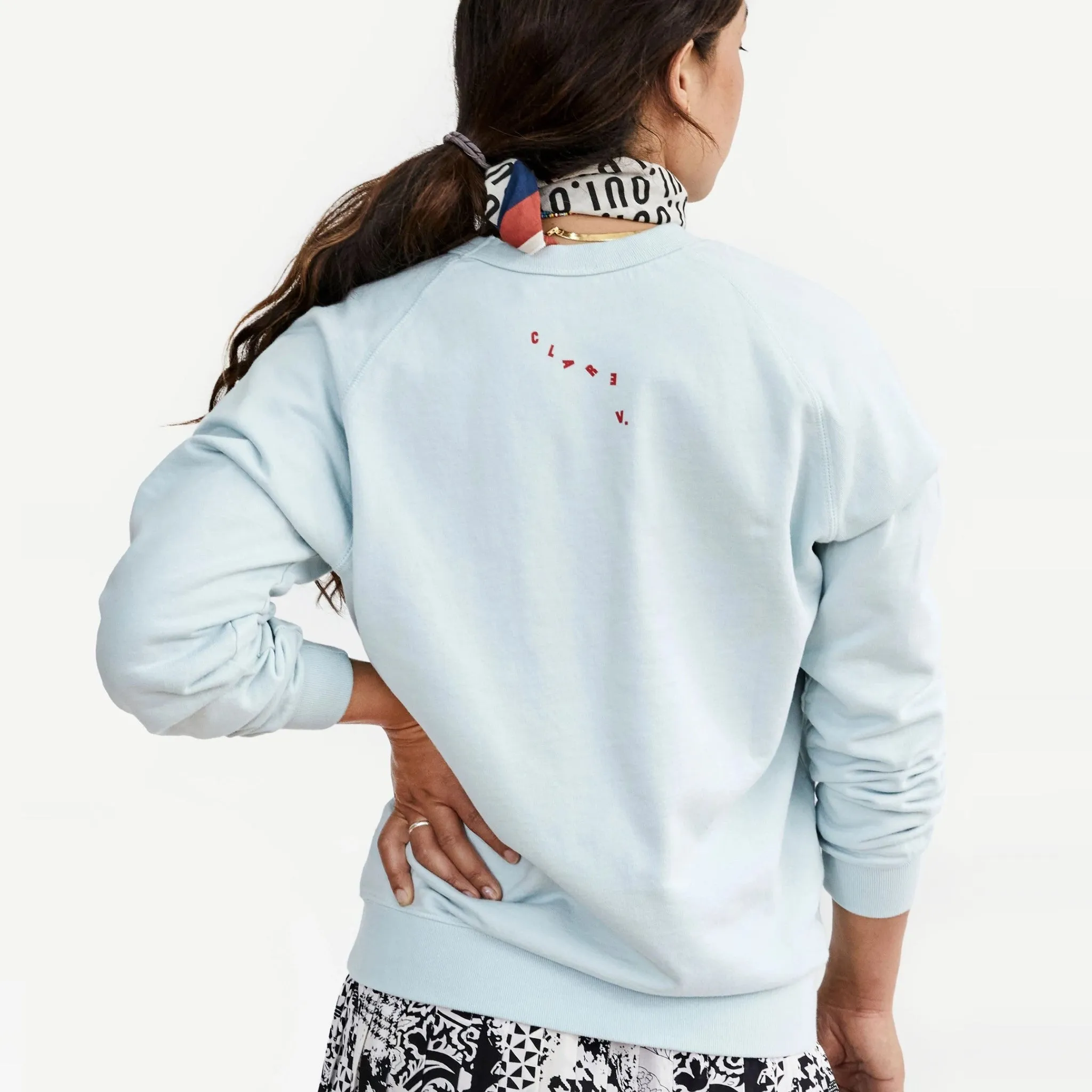 "Lips" Sweatshirt (Pale Blue)