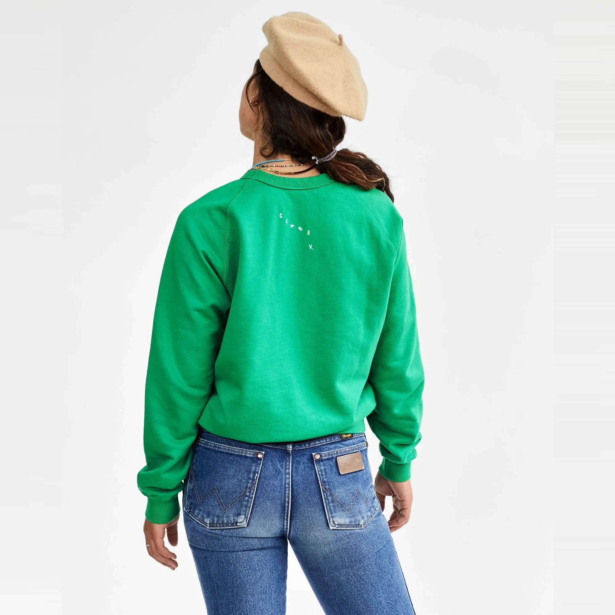 Green Yes Graphic Sweatshirt