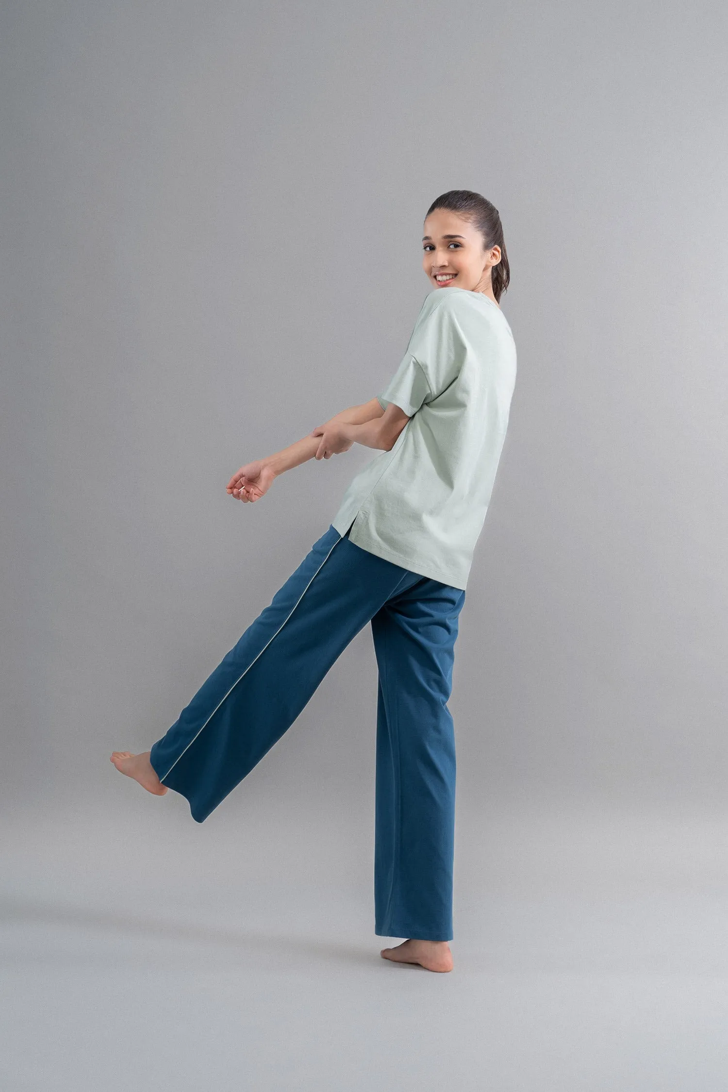 Sage teal cotton Lounge Set