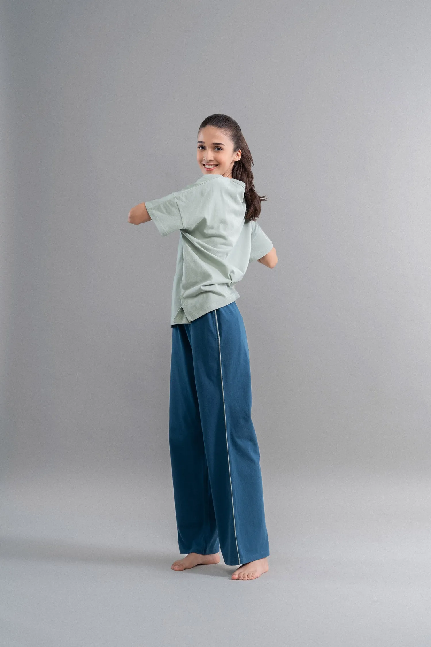 Sage teal cotton Lounge Set