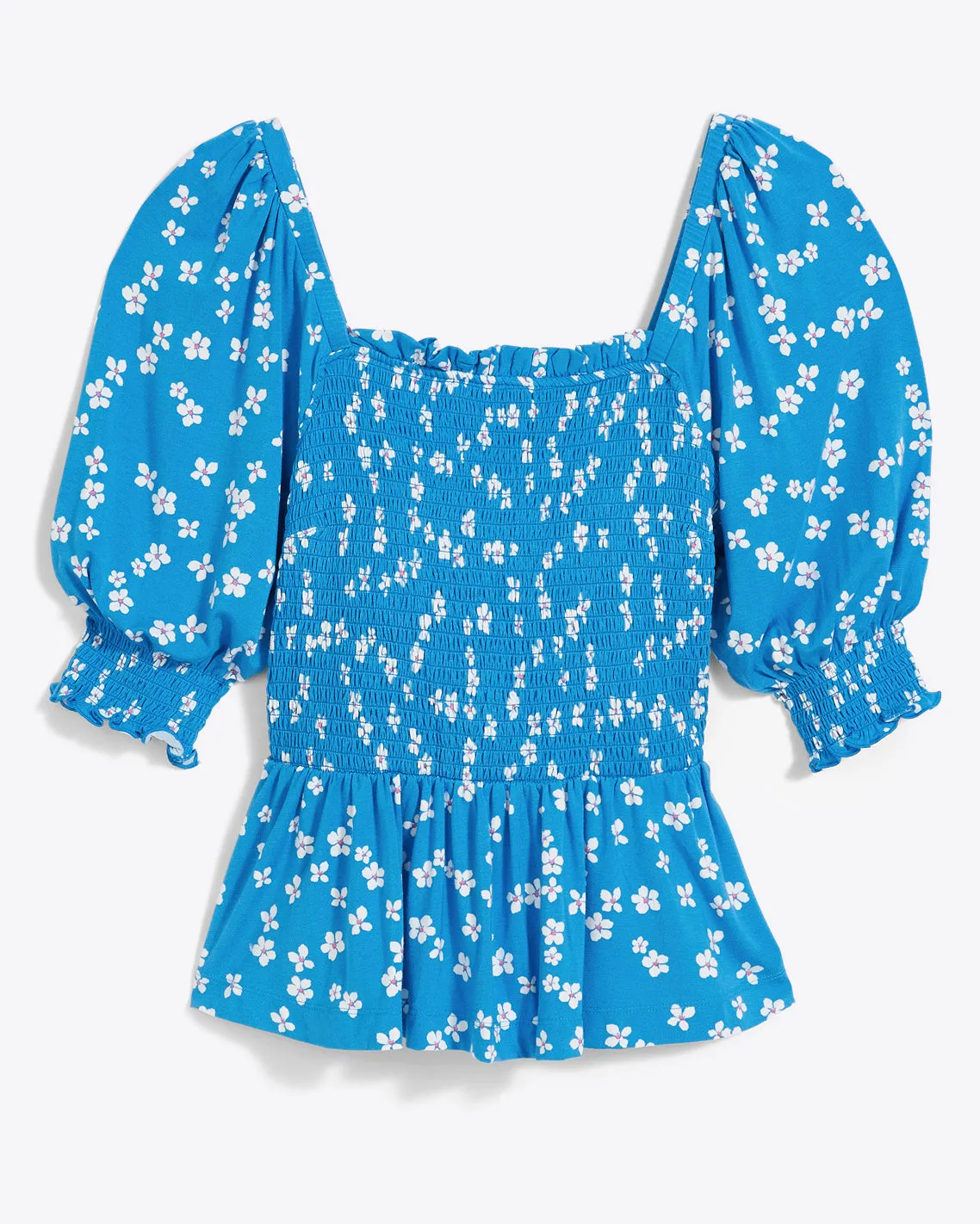 Sammi Smocked Top in Ditsy Daisy