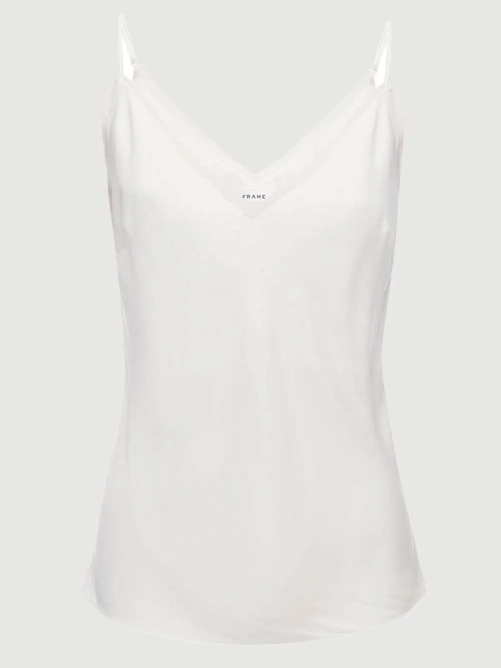 Satin Lounge Tank -- Off White