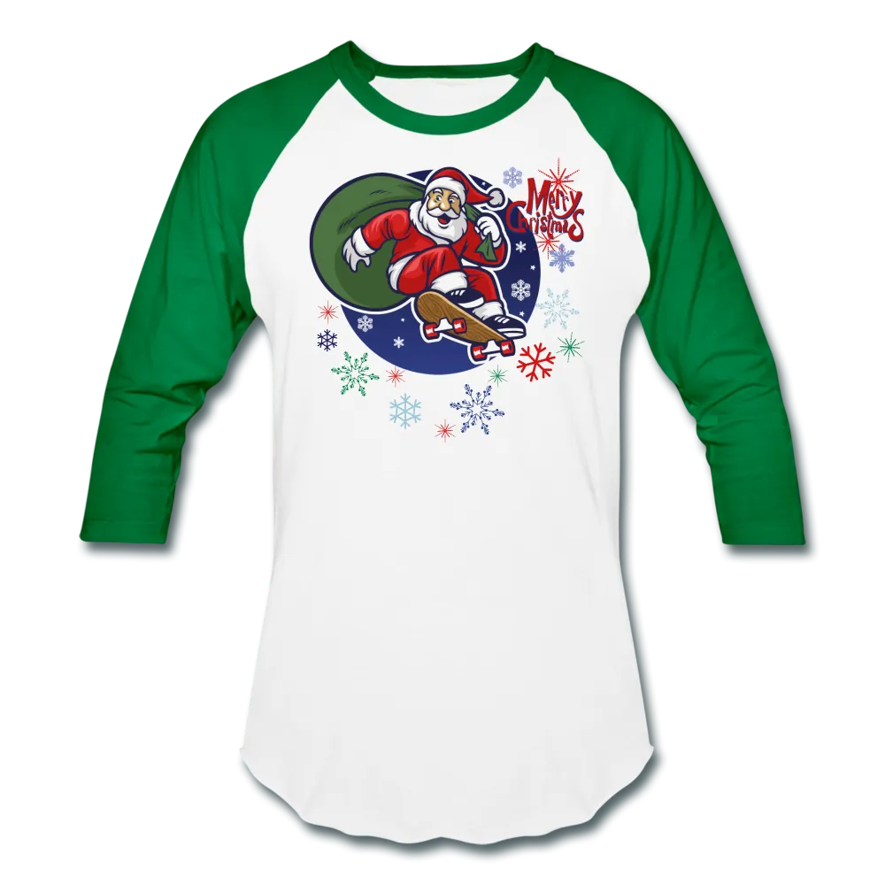 Skater Santa Christmas Shirt
