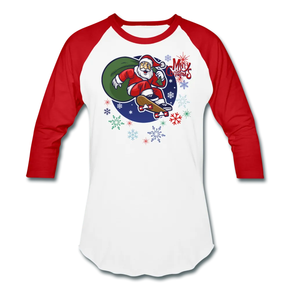 Skater Santa Christmas Shirt