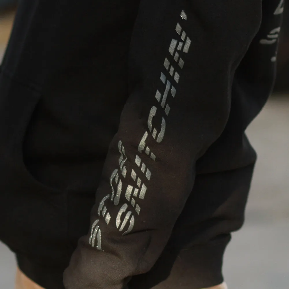 Stop Snitchin Heavy Hooded Sweatshirt Black