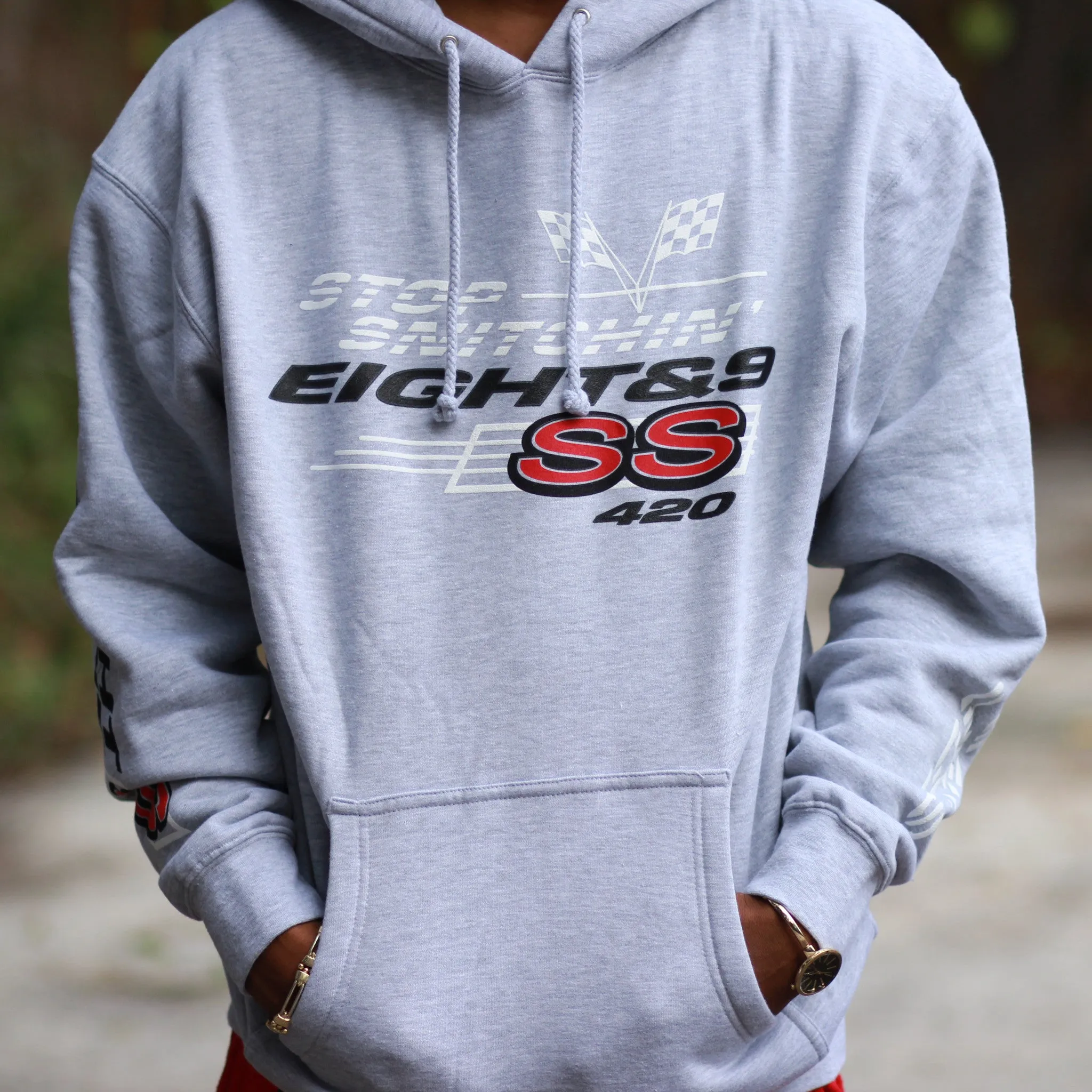 Stop Snitchin Heavy Hooded Sweatshirt Heather