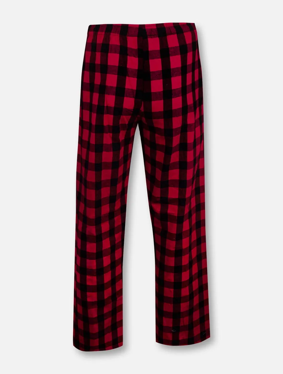 Texas Tech Red Raiders Double T Red Buffalo Plaid Flannel Pajama Pants