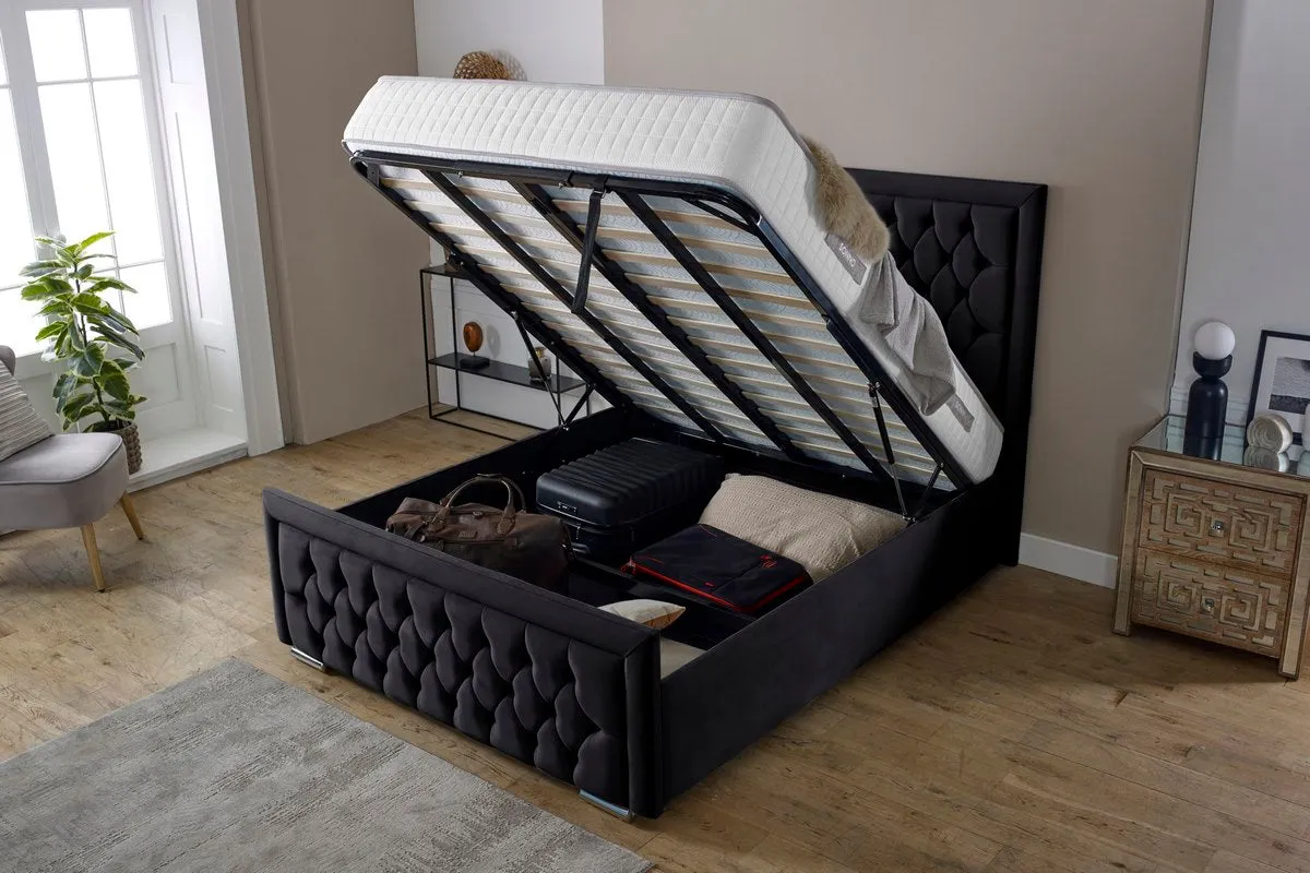 Valencia Upholstered Ottoman Bed