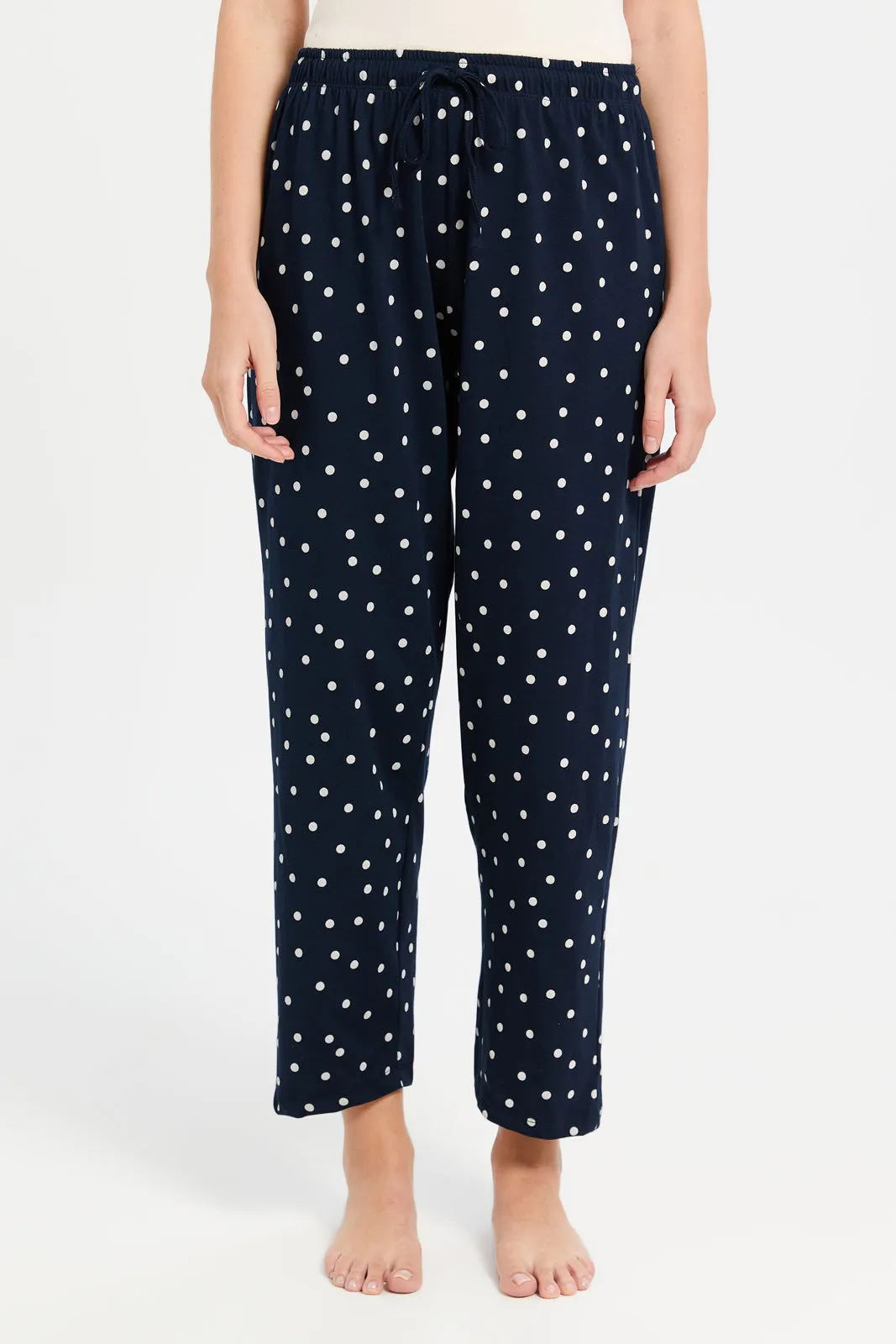 Women Black Printed Classic Pyjama Set (2 Piece)