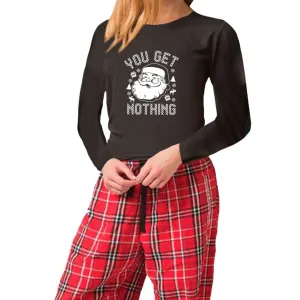 You Get Nothing Women's Matching Christmas Pajama Sets